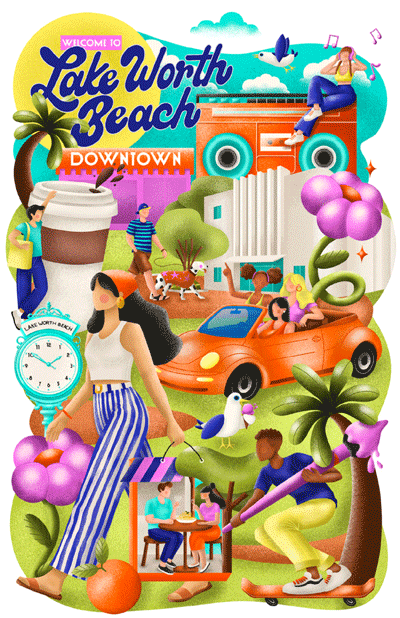 Downtown Lake Worth Beach Official Map & Business Guide
