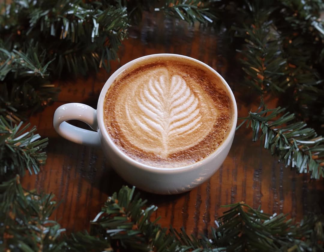 Coffee drink representing cafés and sweet treats