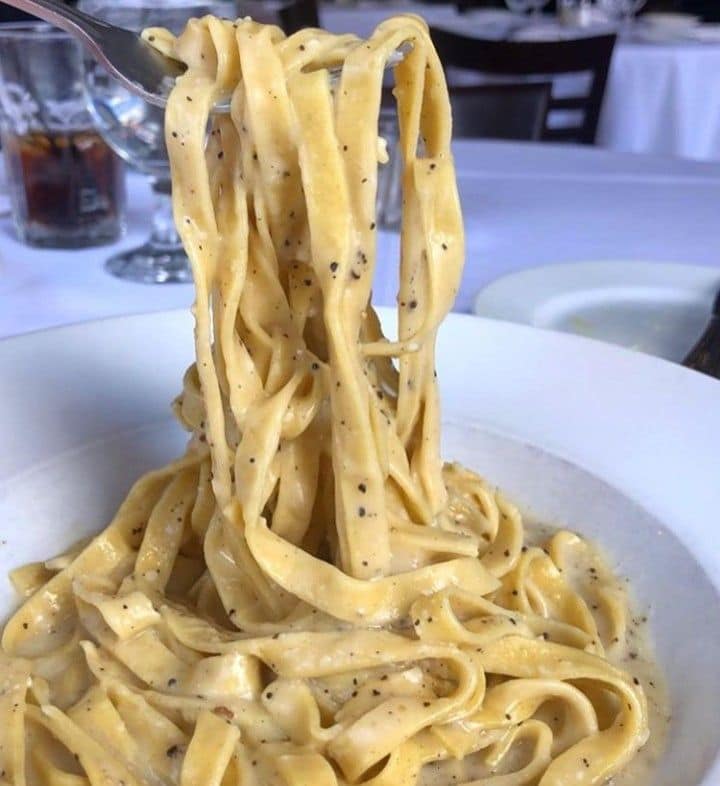 Pasta dish representing Mama Mia Italiano restaurants